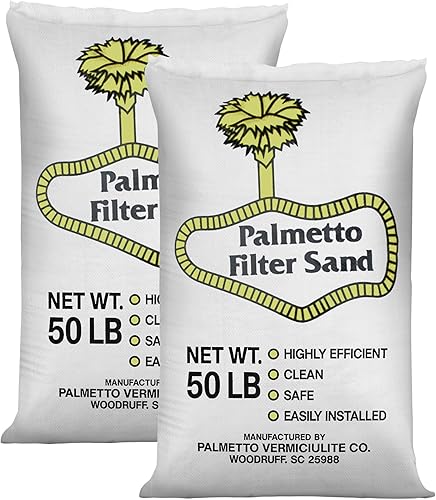 Miniatura 11 de Palmetto Paquete de 4 Arena de Filtro para Piscina, Bolsa de 50 libras – Sílice Natural para Sistemas de Bomba de Filtración Residencial y Comercial