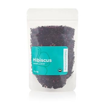The Kombucha Shop, Organic Dried Hibiscus | Immunine-Boosting | Packed with Vitamin C | Perfect for Kombucha | USDA Organic
