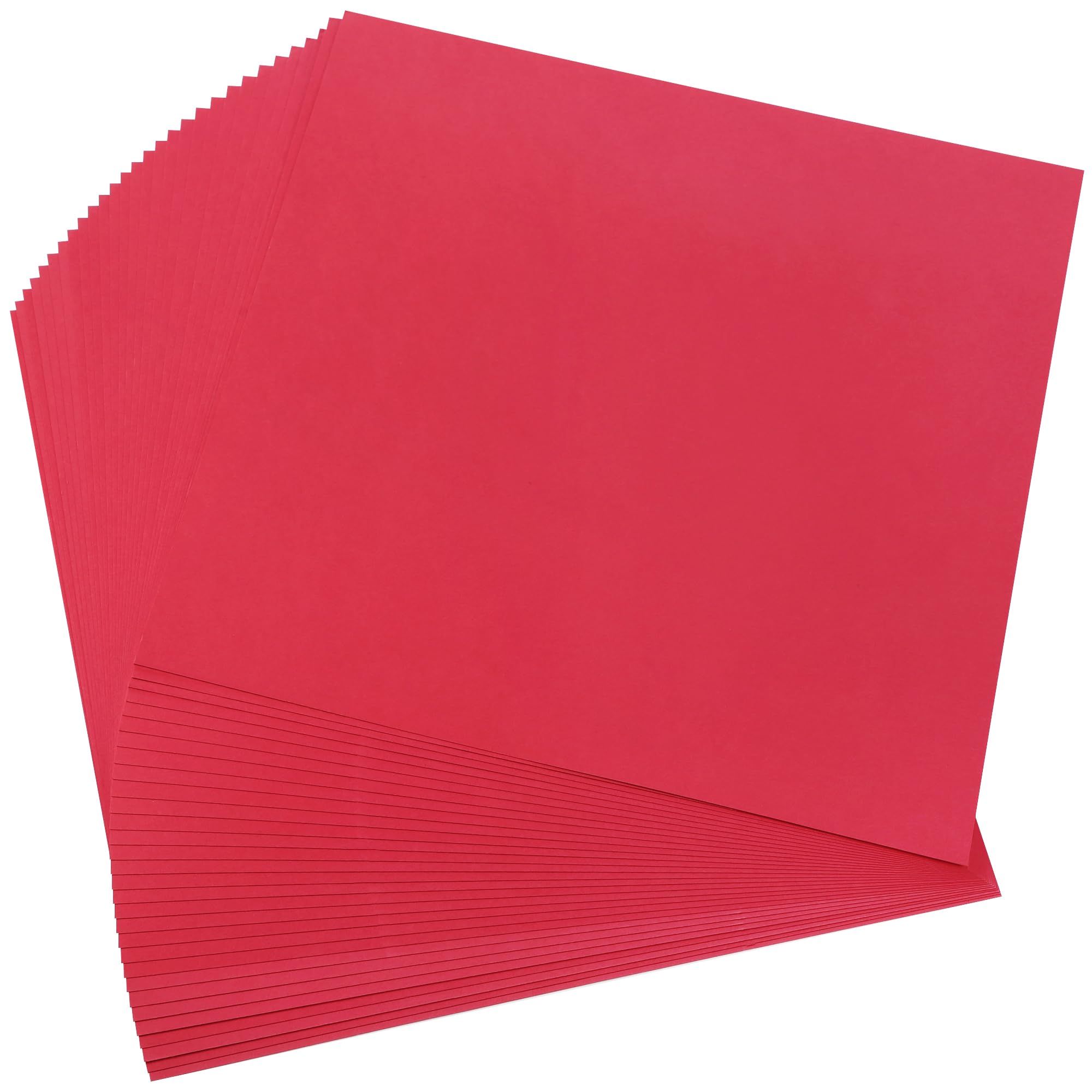 12"×12" Christmas Red Cardstock 30 Sheets 230gsm/85lb Card Stock Paper