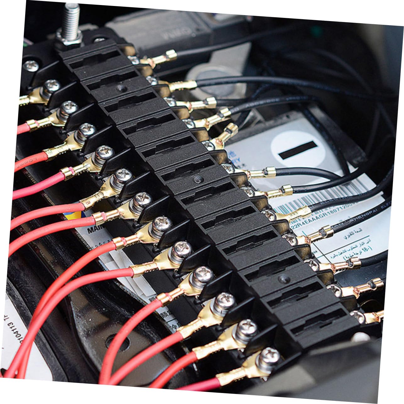Cabilock 1pezzi Portafusibili Vie con Coperchio di Protezione per Auto Scatola dei Fusibili per Installazione Pannello con Indicatori Luminosi Integrati per Uso Pratico e Durevole