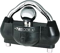 Trimax UMAX 100 Trailer Hitch Lock - Heavy Duty Dual Ratchet Security for 1-7/8" to 2-5/16" Couplers, All Types