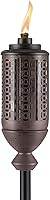 TIKI Cabos 65-Inch Bronze Metal Torch - Convertible Outdoor Patio Garden Torch with Long-Lasting Wick & Snuffer