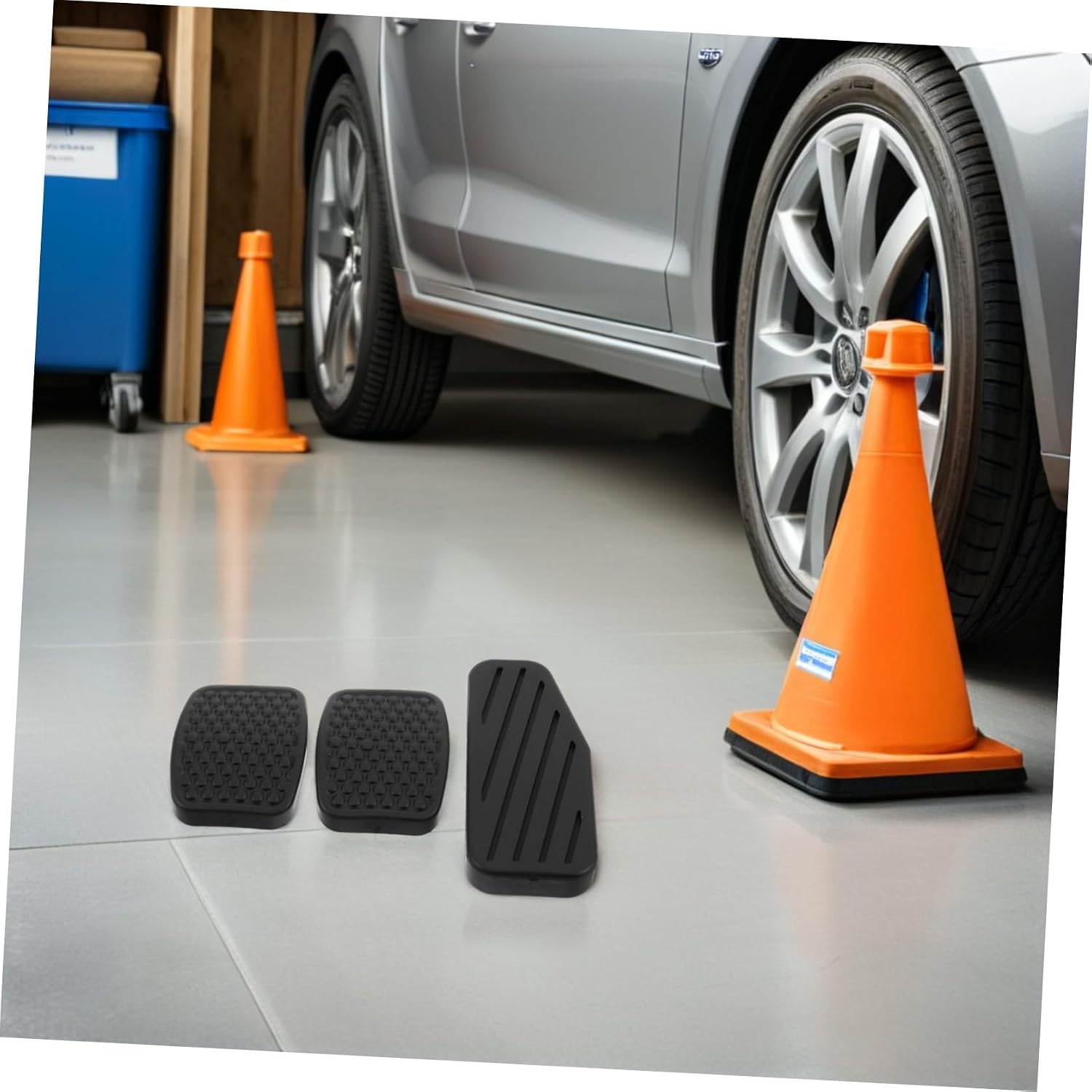 3pcs Brake Clutch Pedal Rubber Cover Non-Slip Replacement Pad Set for Manual Transmission Cars Compatible with Suzuki