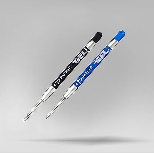 Miniatura 6 de PARKER QUINK - Recambios de tinta de gel para bolígrafo, punta media, negro, 2 unidades