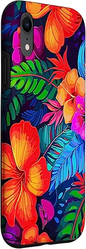 Miniatura 3 de iPhone XR Hawaii Hibiscus Flowers Tropical Summer Palm Floral Case
