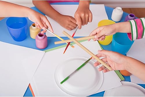 Miniatura 9 de Varillas de madera redondas de 14 x 17.5 pulgadas, sin terminar, para bricolaje, piruletas, soporte para pasteles, 50 unidades