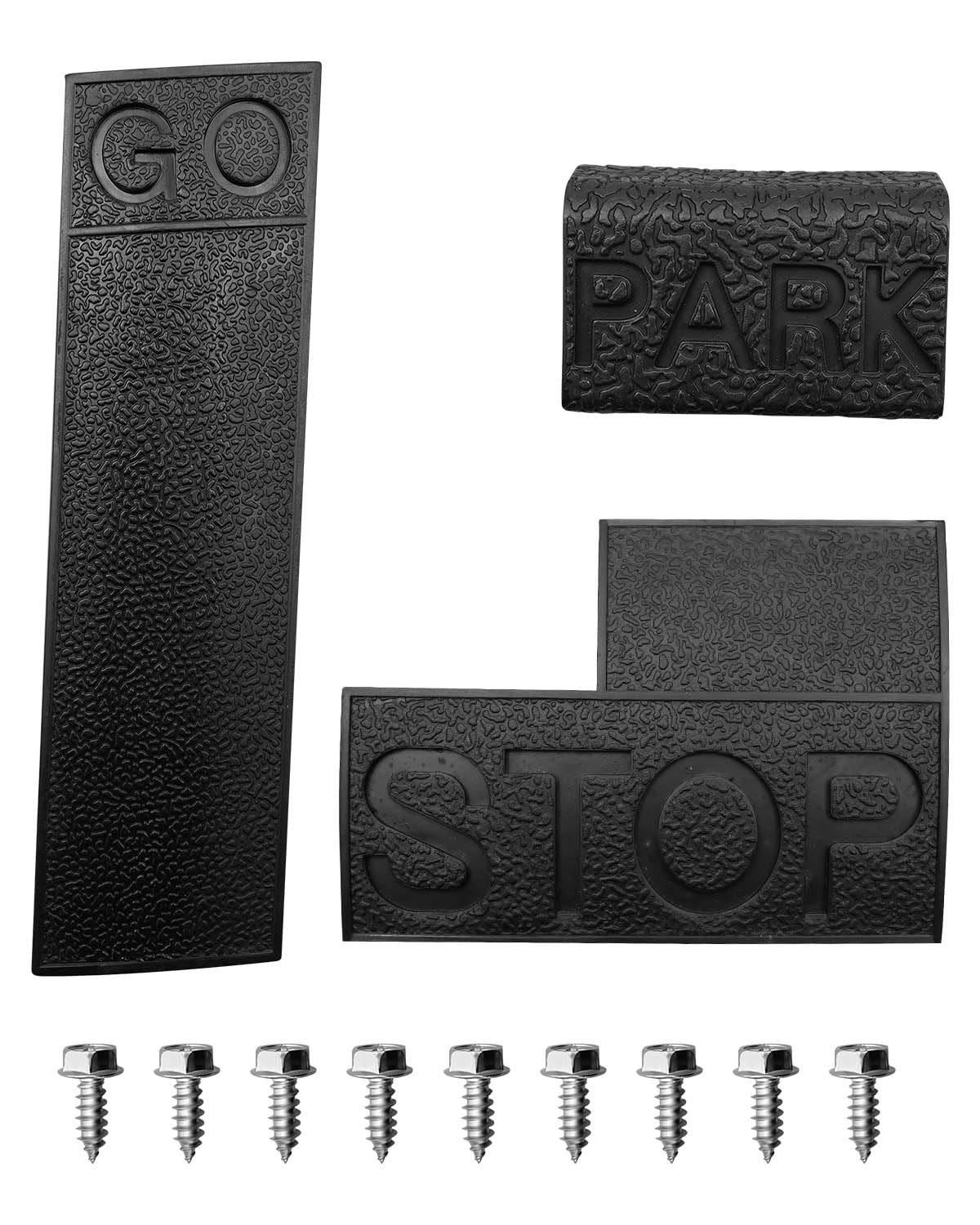 OCHIKI Golf Cart Pedal Pad Cover Set Fit for Club Car DS 1981-2011, Golf Cart Accelerator & Brake Pedal Pad Cover Replace 1013869 1013870 1013871