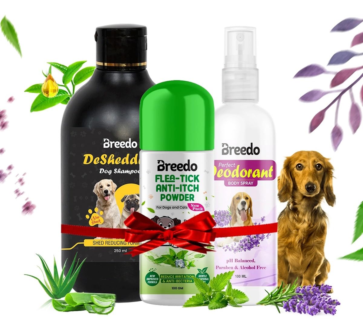 Breedo Ditch to Itch Dog Organic Shampoo | Dog Perfect Body Perfume Spray | Dog Powder for Pomeranian, shih tzu Puppy, German Shepherd, Labrador and Golden Retriever Powder for Persian Cat(Combo of 3) (B0CNZ36LVH) Amazon Price History, Amazon Price Tracker