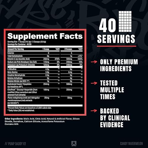 Miniatura 2 de Ryse Signature Series Pump Daddy V2  Oficial Noel Deyzel Non Stim Pre Entrenamiento  con citrulina, beta alanina, creatina  40 porciones (sandía