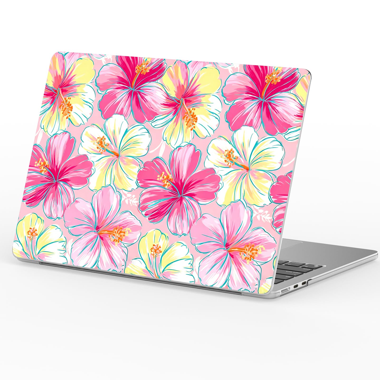Joyland Funda rígida de plástico compatible con MacBook Neo de 33 cm, modelo A3404, diseño de flores