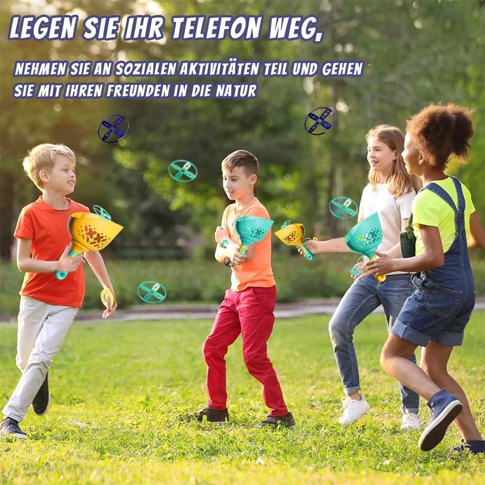 Flying Disc Launcher śmigło, gra śmigła dla dzieci, latające śmigła, zabawka do latania latającego talerza, latający spodek, zabawka dla dzieci