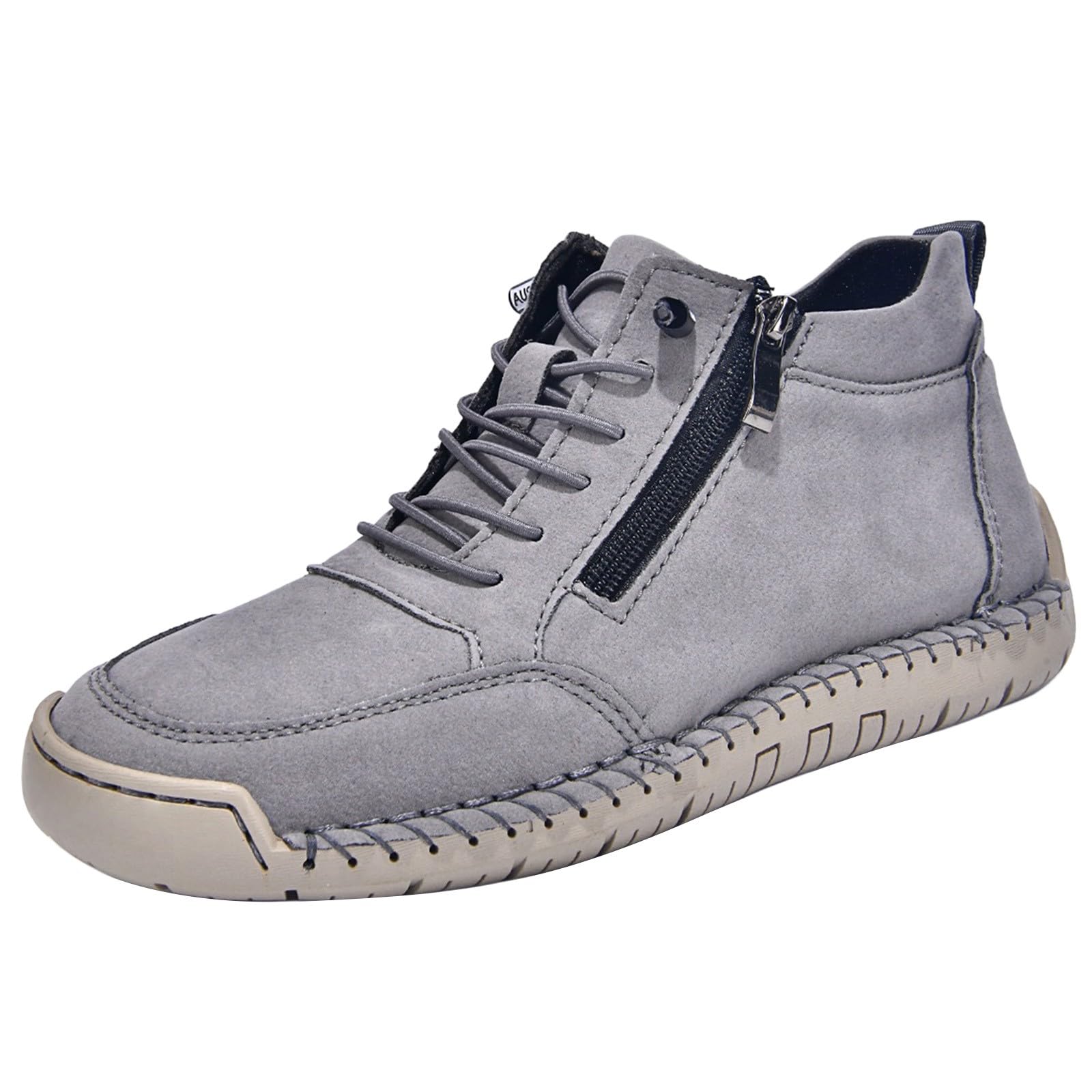 Generisch Sneaker da donna slip-on, scarpe da ginnastica leggere, traspiranti, senza lacci, leggere, in pelle, per il tempo libero, casual, comode, bianche