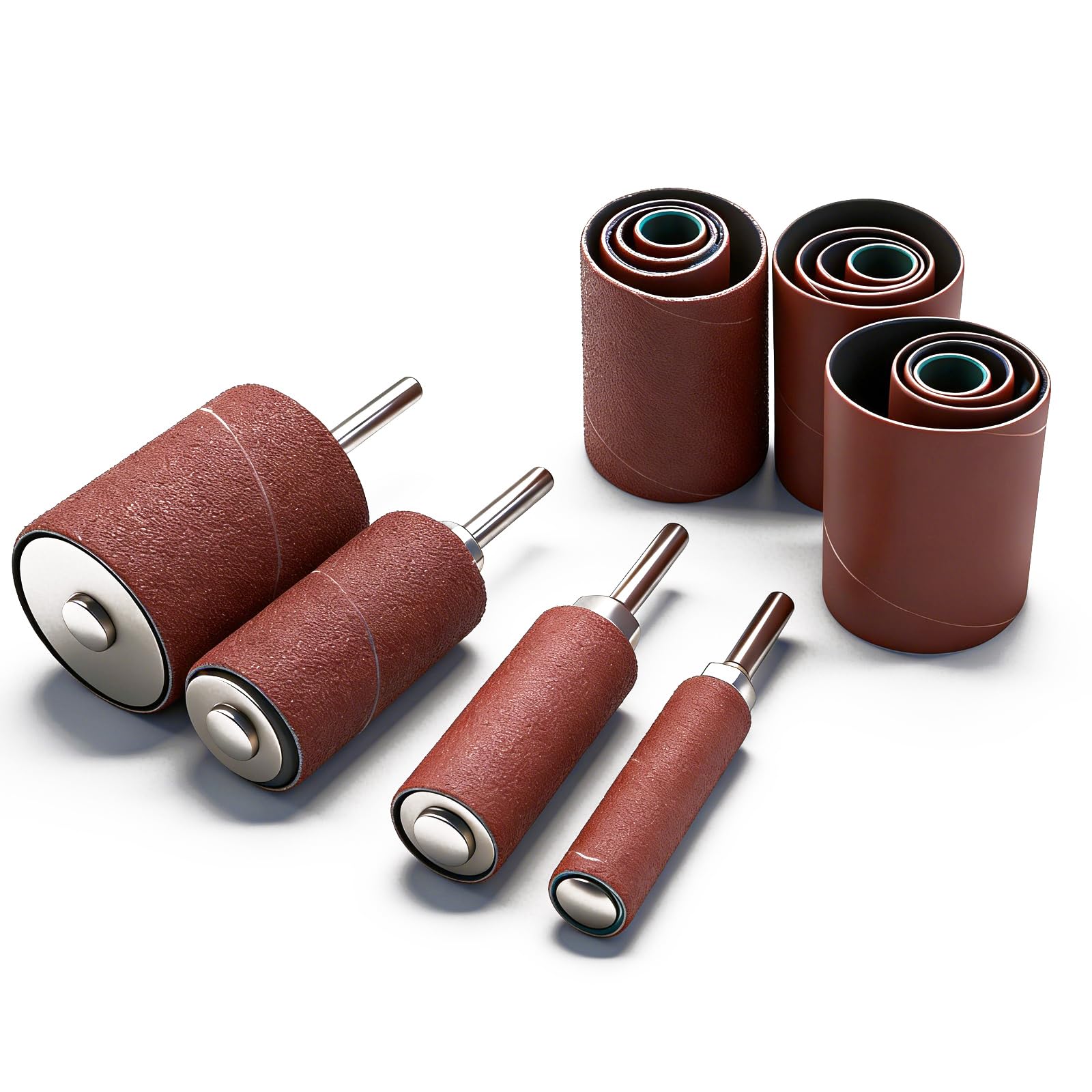 Sanding Drum Set for Rotary Tools - 138 Bands & Mandrels -14