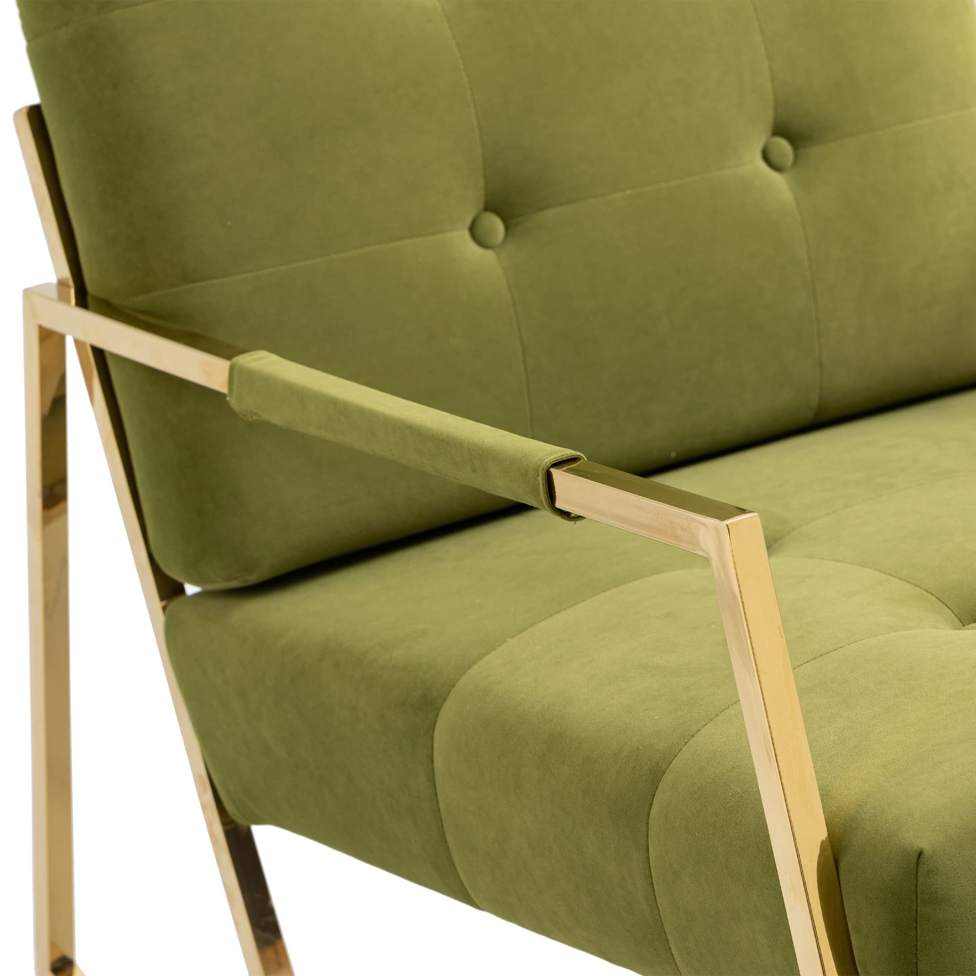 HomSof Olive Rocking Chiar Nursery, Comfortable Rocker Padded Seat, Modern Lounge Couch for Bedroom