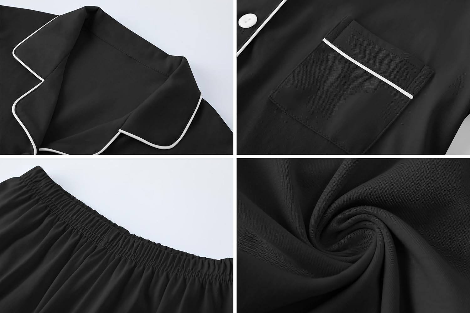 Umeyda Boys 100% Cotton Pajamas Set Kids Soft Short Sleeve Sleepwear 2 Pcs Button-Up Comfy Pjs Set for Ages 4-12 - Image 7