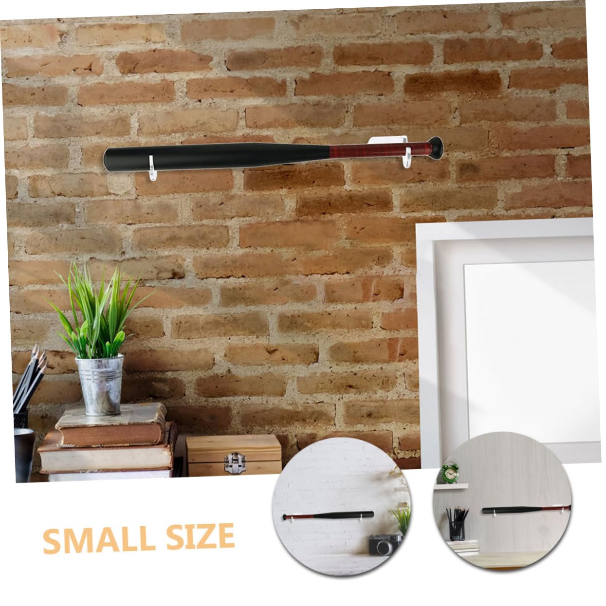 TOGEVAL 4 Pairs Baseball Bat Display Holder Acrylic Bat Mount for Baseball Softball Hockey Fans