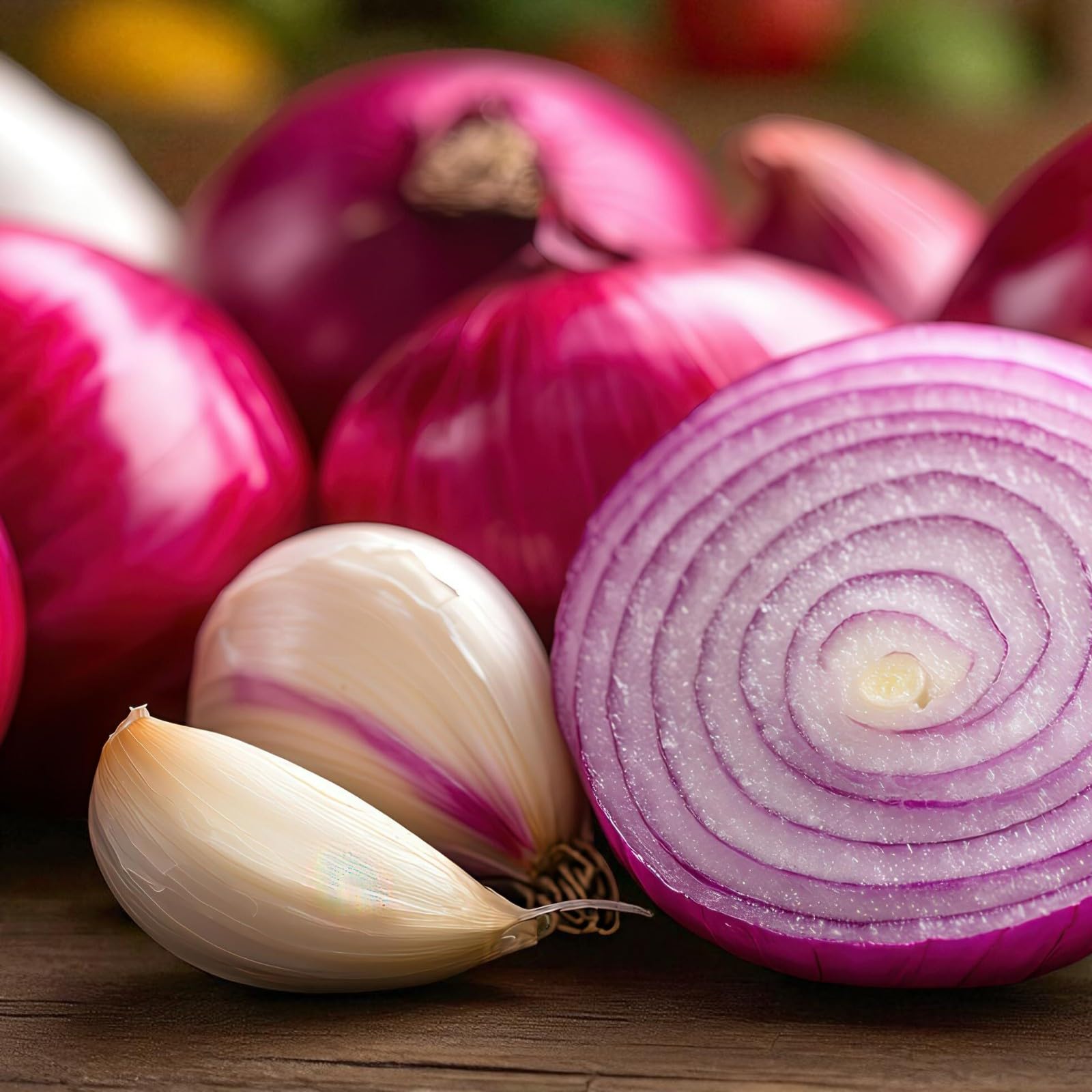Carbeth Plants 250g Red Onion Sets + 1 Pink Garlic Bulb Bundle