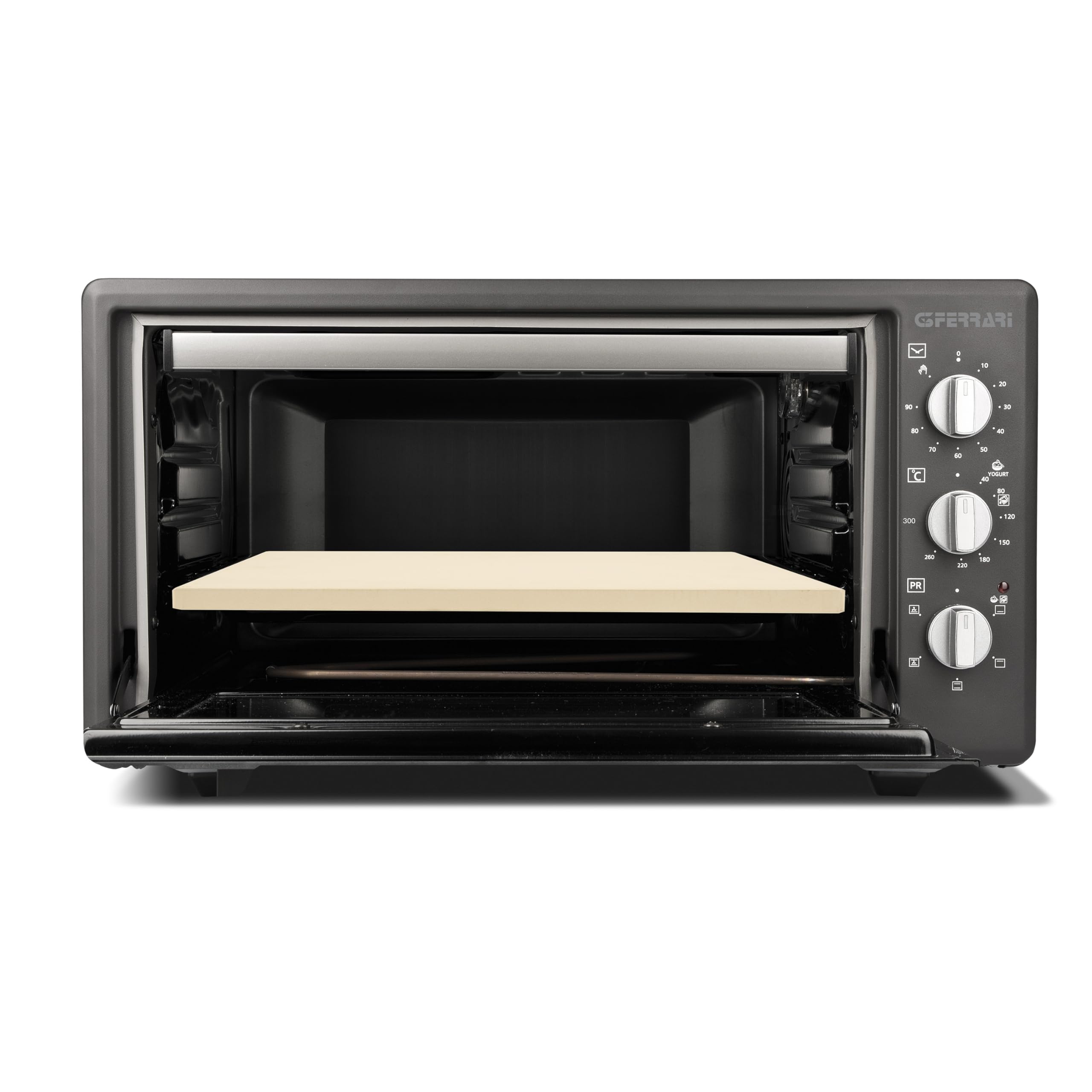 G3 Ferrari G10190 Pietra refrattaria in Cordierite Naturale 38 x 30 cm, fino a 800°C, Utilizzabile in Forno, su Barbecue e Griglie a Gas