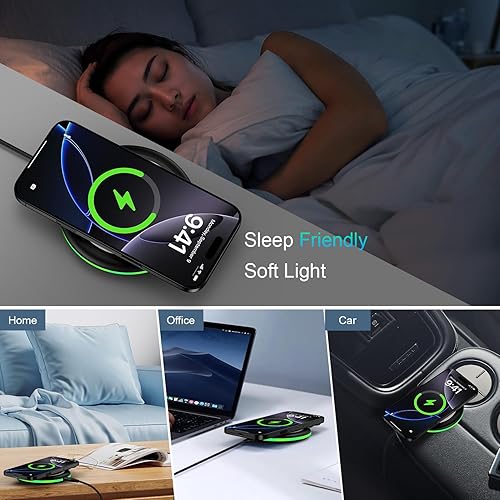 Miniatura 7 de Cargador de teléfono inalámbrico Samsung Pad de carga rápida para Samsung Galaxy S25 UltraS24 FES23S22S21S20 PlusPixel 9a9 Pro98a88 Pro7a7 Pro76