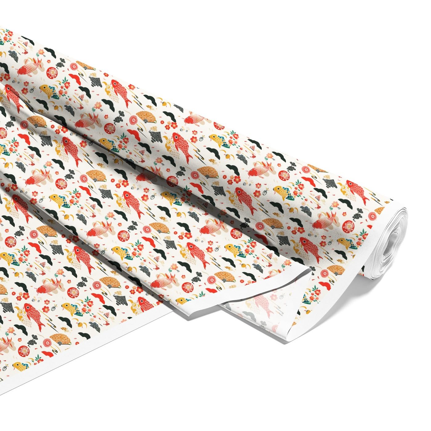 HEKO PANELS Tela Oxford impermeable primavera Japón Koi 5 metros 155 x 500