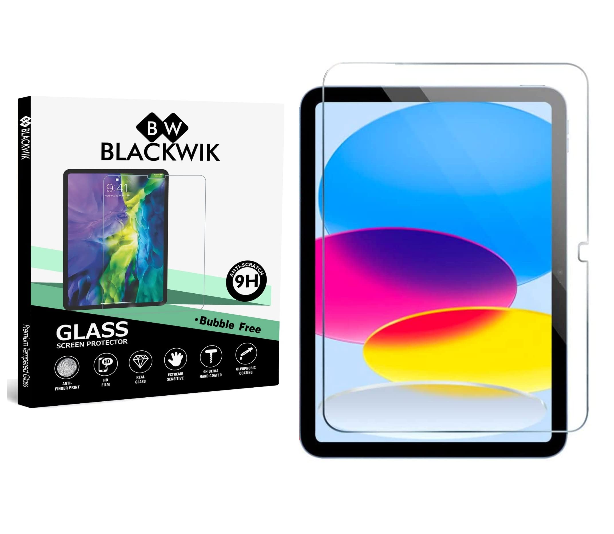 OCTRIX HD+ Anti-Scratch & Smudge Proof Tempered Glass Screen Protector Guard for iPad 10th Generation 10.9 inch- By Blackwik (B0BS6DTPH9) Amazon Price History, Amazon Price Tracker