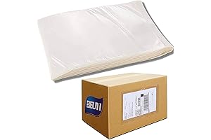 2.5 Mil Crystal Clear 7"x10" Premium Adhesive Shipping Label Pouches (100 Pack)