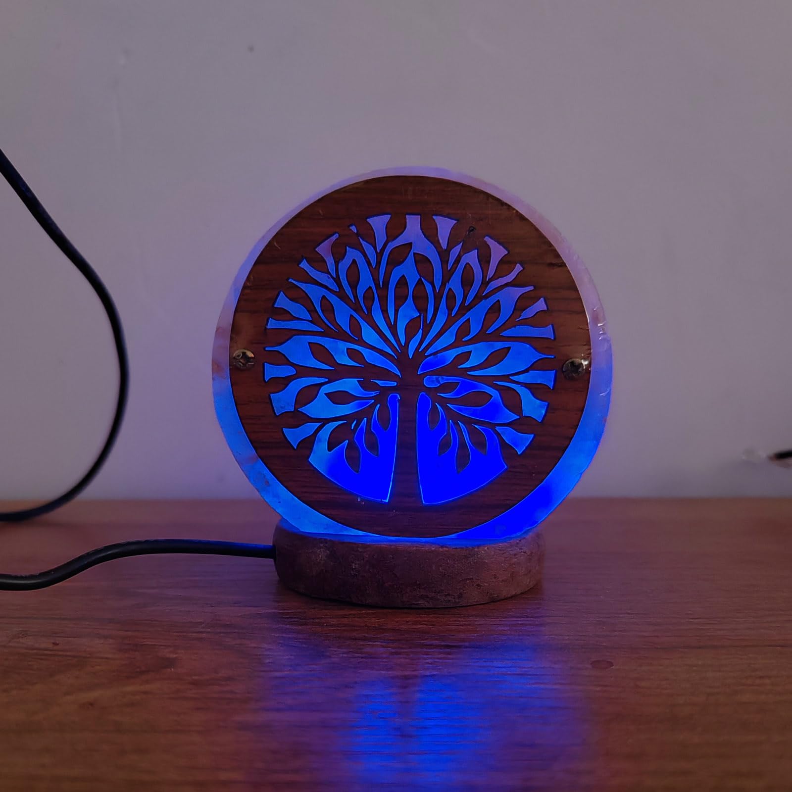 LED Nachtlicht Mit Sockel Kristall Salzstein Lampe Tisch Home Schlafzimmer Dekoration LED Atmosphären Lampe Für Innen Nachtnacht