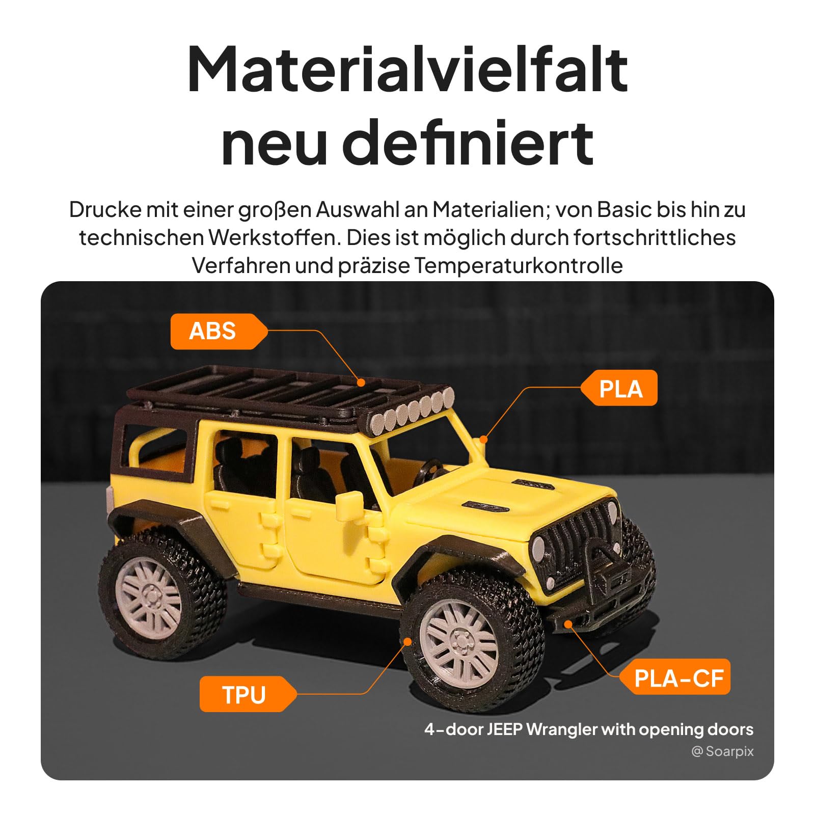 ELEGOO Centauri Carbon 2 Combo 3D Drucker Mehrfarbig, 256x256x256mm | 500mm/s Hochgeschwindigkeit, Mit CANVAS, Automatische Nivellierung, 350°C Hochtemperaturdüse, Mehrfarbendruck