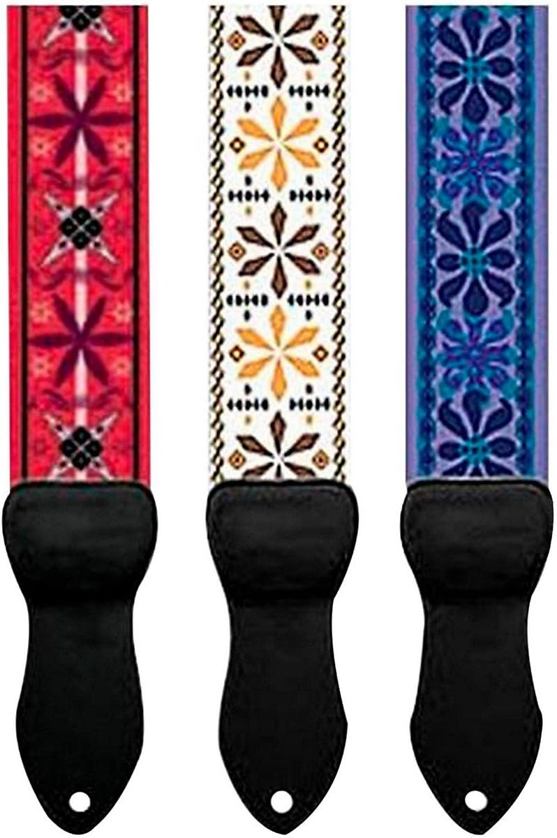 Onori USM-H4 2-Inch Hootenanny Guitar Strap with Custom Woven Patterns