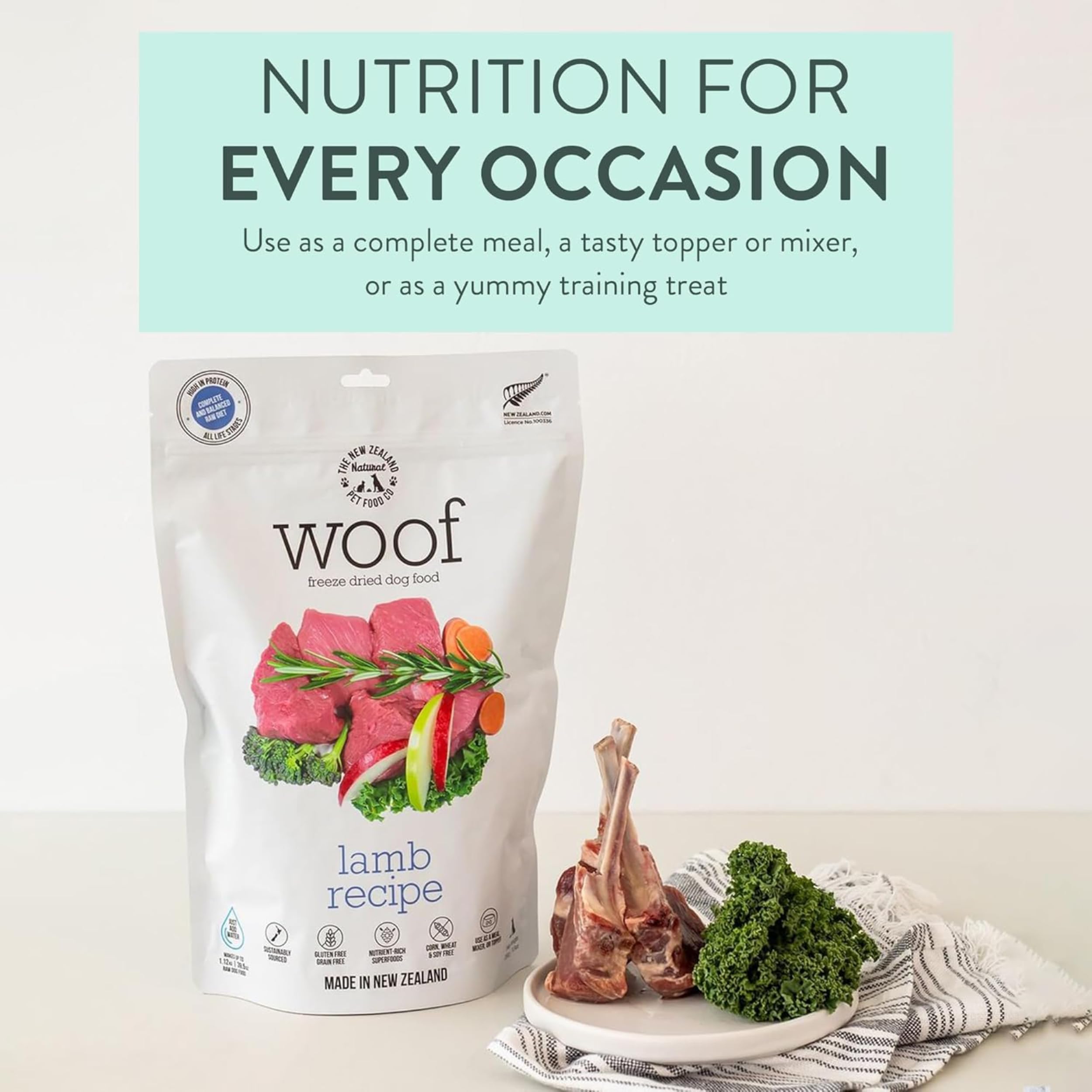 まとめ買い2袋 WOOF ワフ フリーズドライ　ドッグフード  ラム 280g Amazon.co.jp: WOOF ワフ 犬用 ラム 280g×2袋セット フリーズドライ