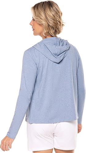 Miniatura 10 de Sudadera con capucha para la costa de Coolibar para mujer UPF 50 protege del sol