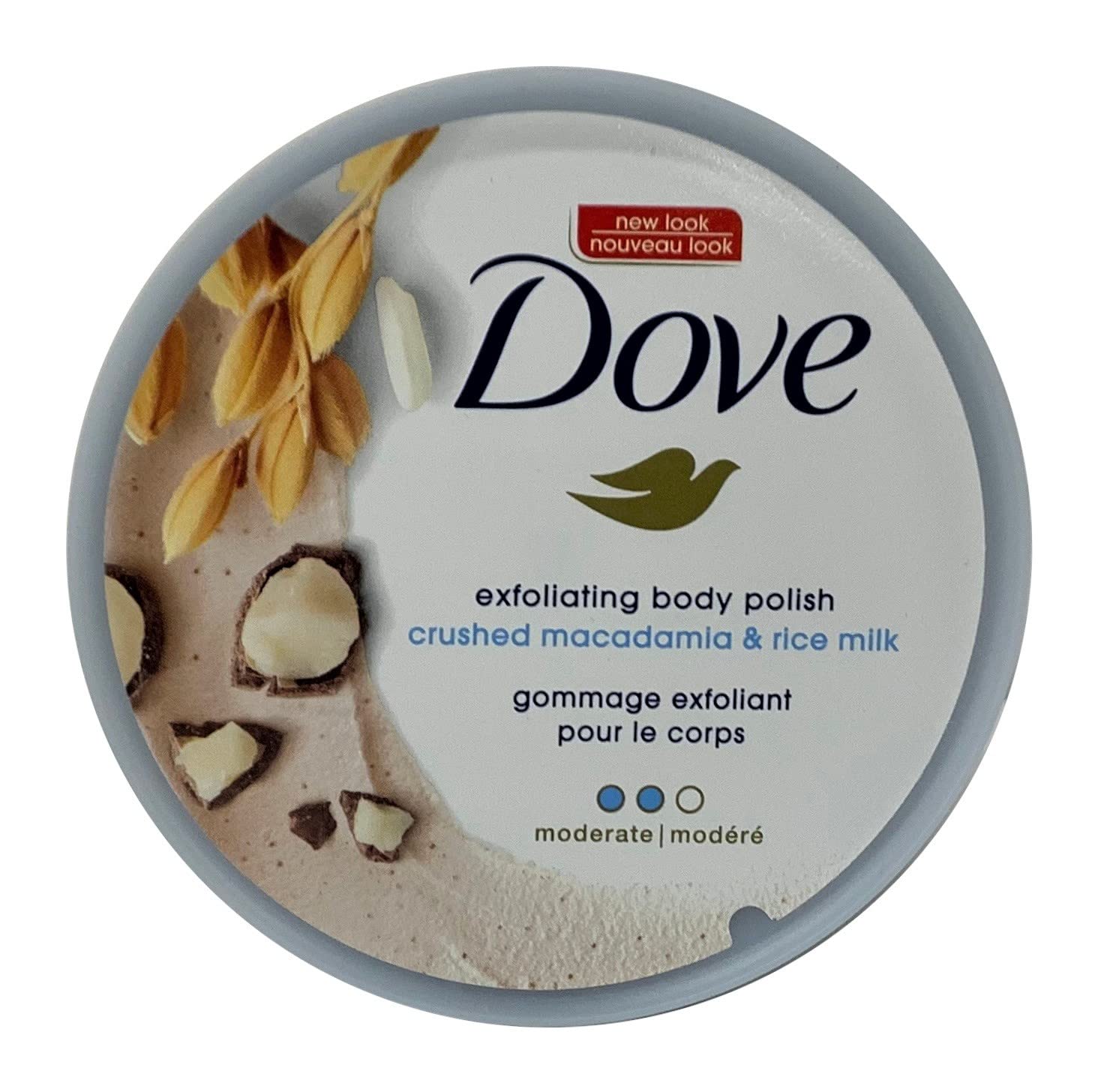 DoveExfoliating Body Polish Crushed Macadamia & Rice Milk, 10.5 Ounce (Pack of 1)