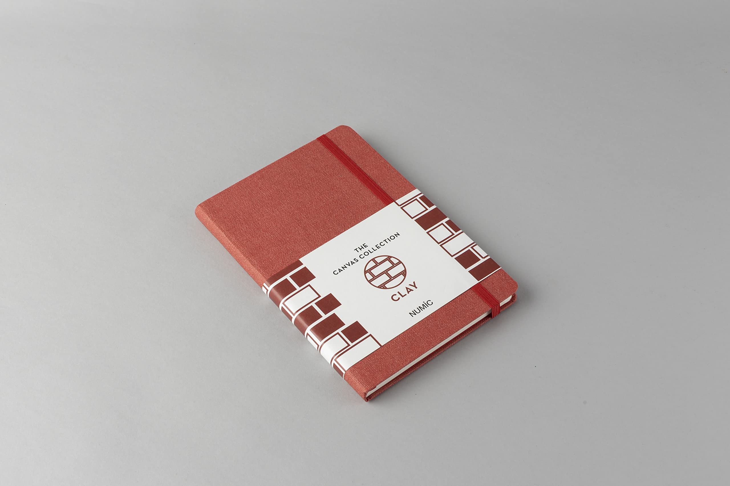 Numic Canvas Collection 2 | Red Colour Hardbound Cover | Clay| A5 Size Notebook | Ruled Pages/Lines | 192 Pages | 80gsm Inner Paper | Curve Edge |