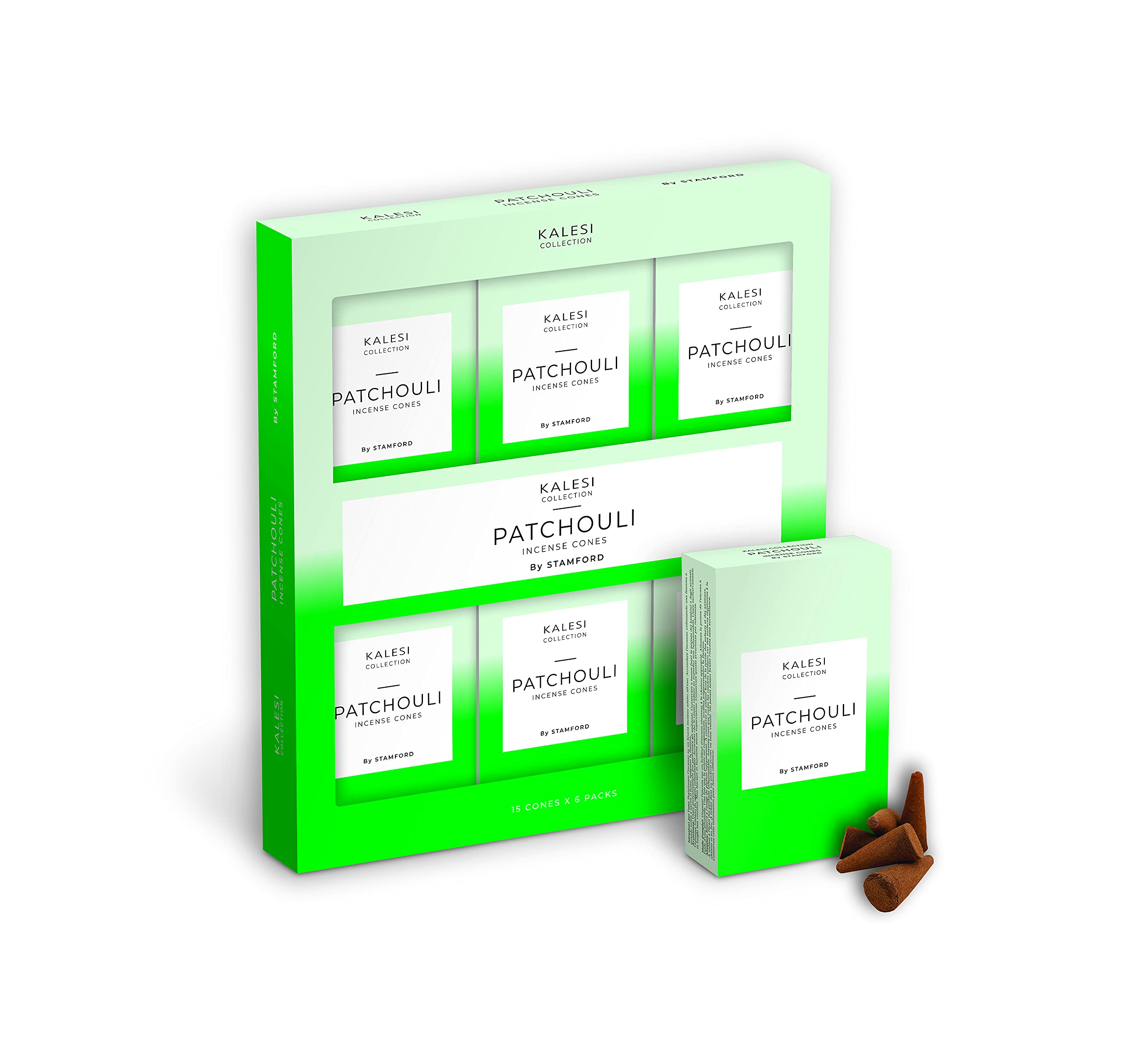 The Kalesi Collection by Stamford Patchouli Incense Cones - Pack of 6 Patchouli Cones 42222