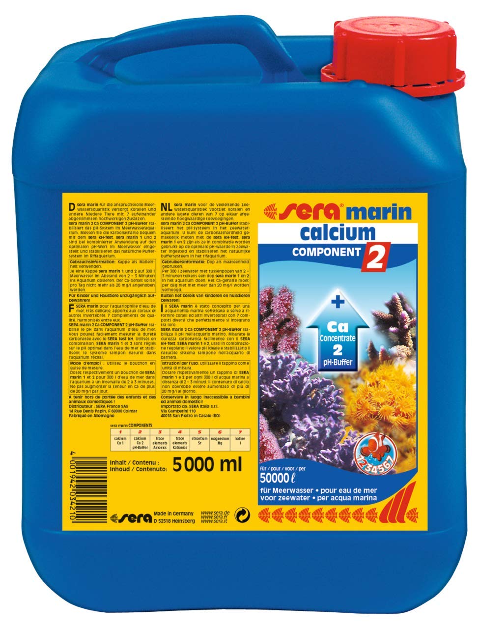 sera Marin Component 5 Strontium additif eau de mer 5000 ml