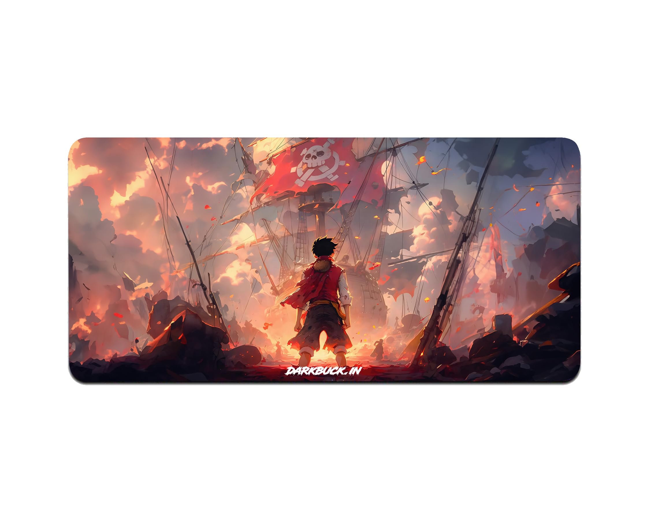 DarkBuck Large Extended Mouse Pad Laptop Desktop PC Gaming Long Mousepads Rubber Base with- Anti Skid (595MM x 290MM x 3MM) One Piece Luffy (B0CXDYV6P5) Amazon Price History, Amazon Price Tracker