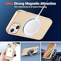 Vista 386 de SUPFINE Funda magnética para iPhone 11 (compatible con MagSafe) (protección contra caídas de grado militar), translúcida mate a prueba de golpes