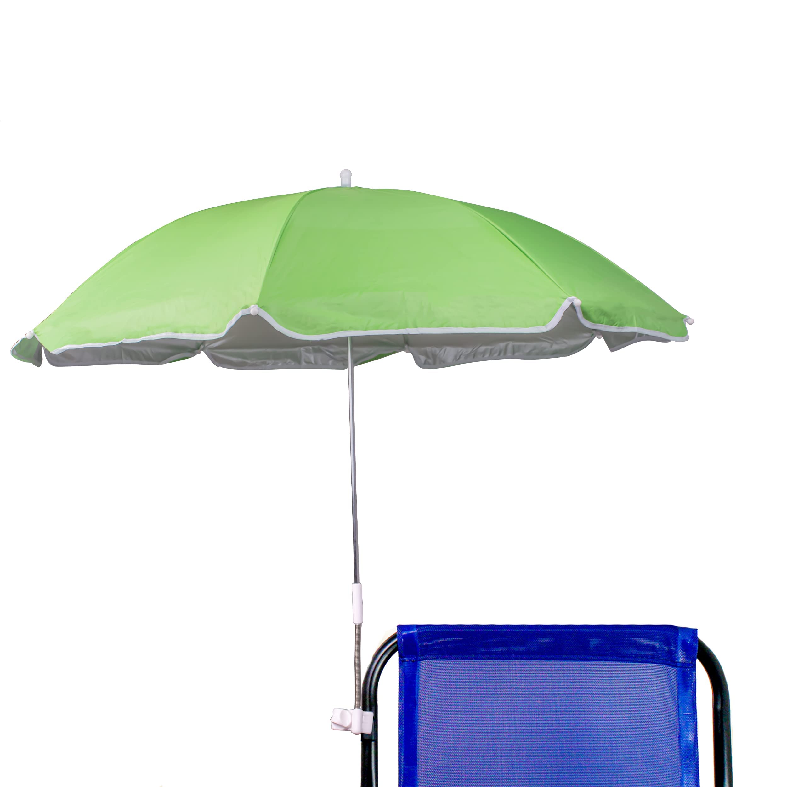 BESCH Sombrilla para Silla Playa, Jardín, Piscina,Terraza o Patio, Protección Solar UPF50+, Ø100cm (Verde)