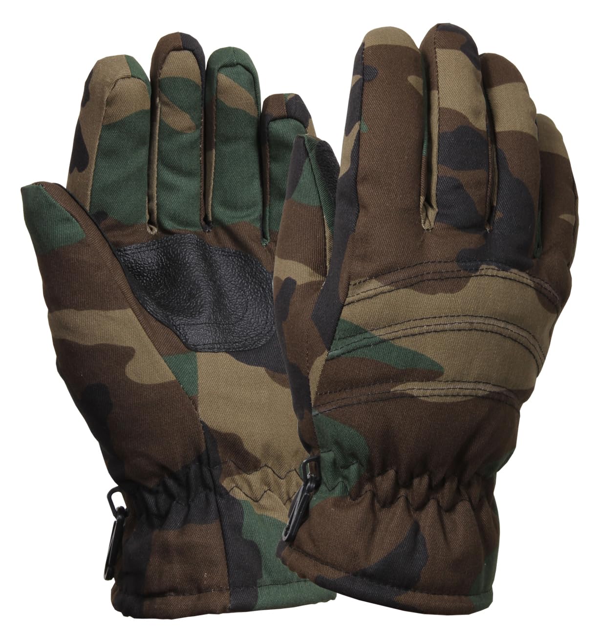 Rothco Insulated Hunting Gloves, Woodland Camo - L
