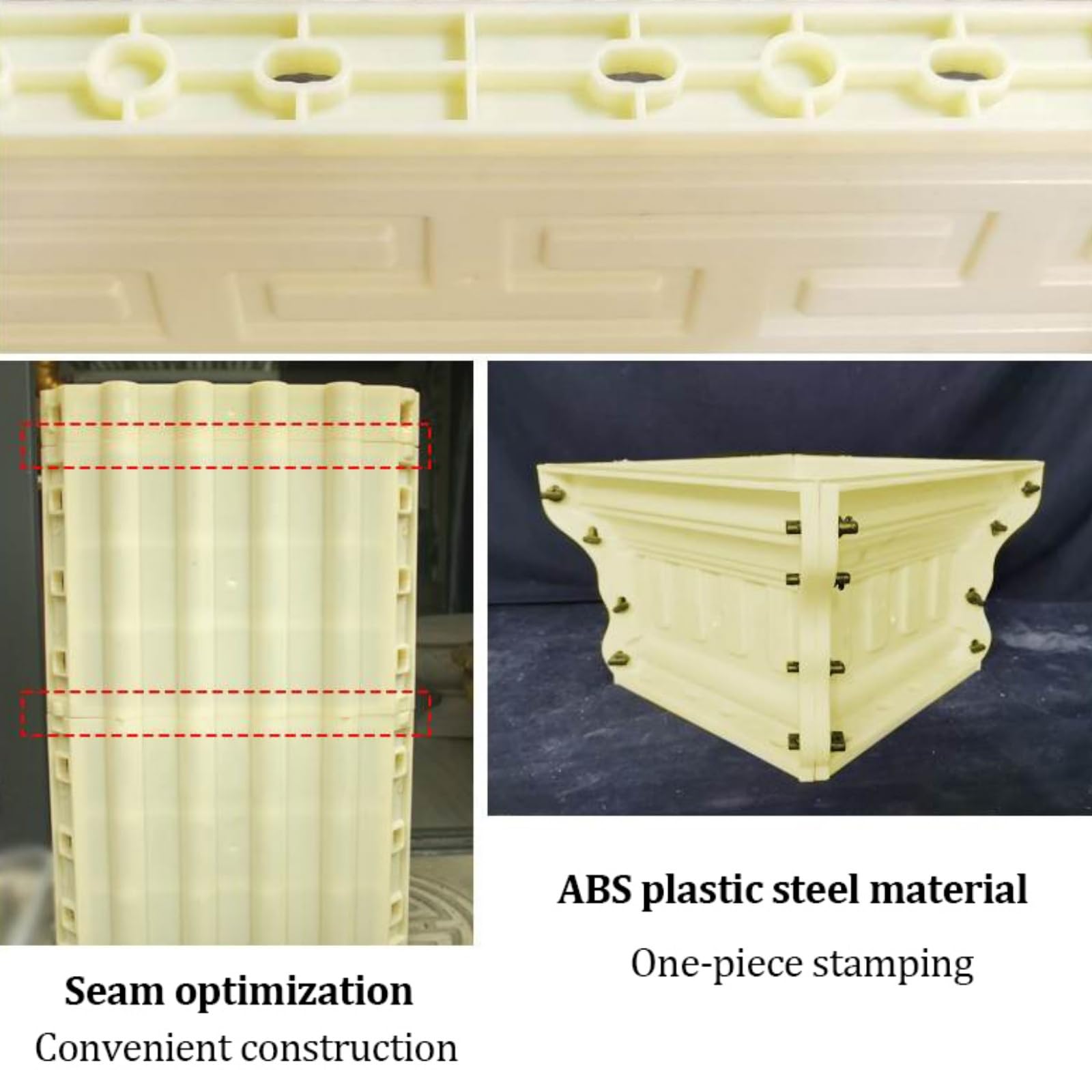Stampi per balaustra a colonna romana da 3,5 m, decorazione architettonica rotonda per pilastro, ABS fai da te per colata di cemento, gesso e calcestruzzo
