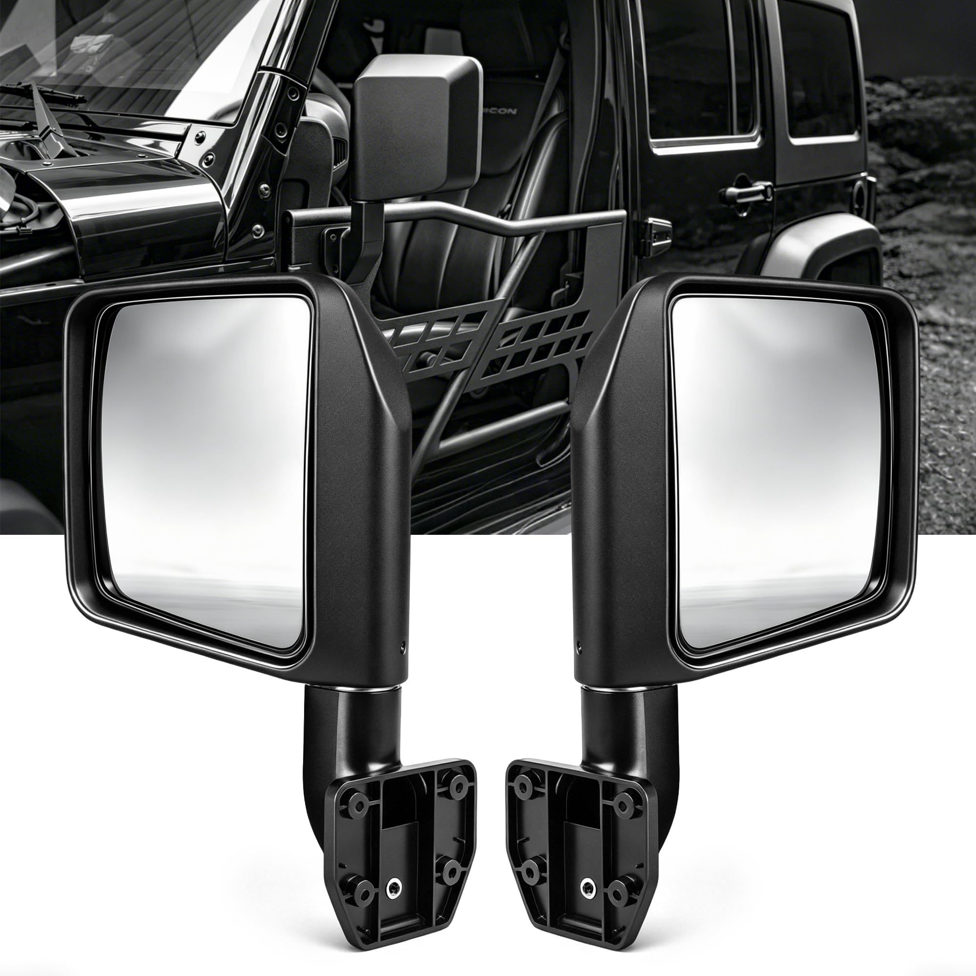 Jeep Wrangler 2026 バックミラー Amazon | Riasdy 安定サイドビューミラー ジープラングラー CJ YJ TJ