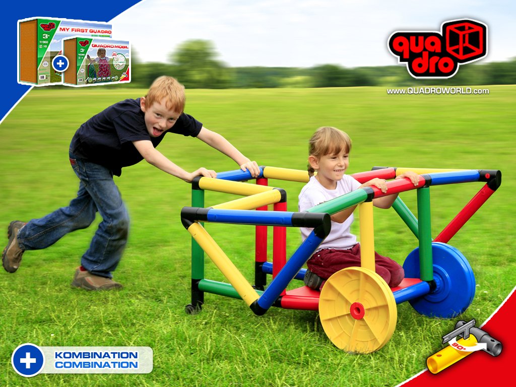 Quadro Złącze 3-drożne 3D czarne