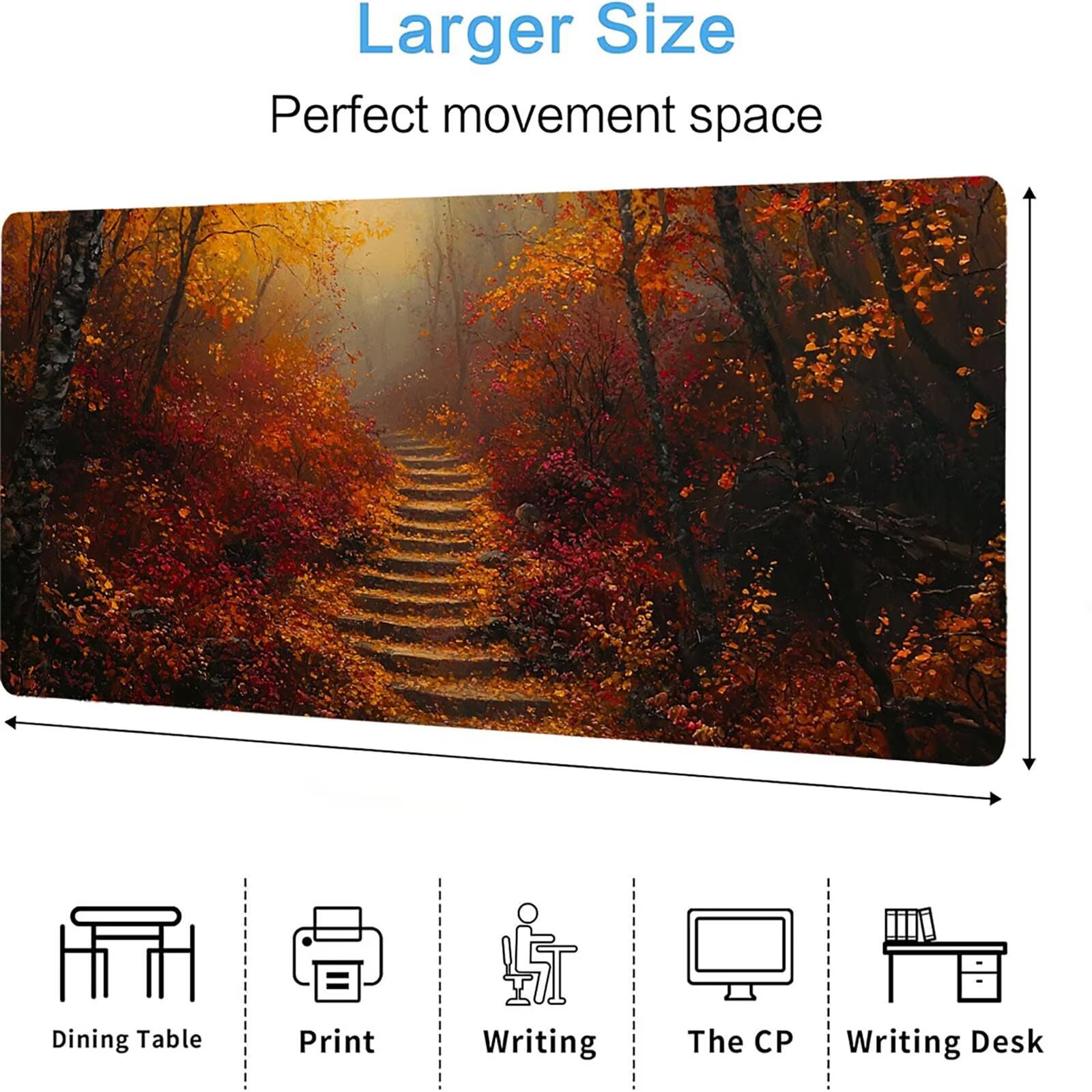 Podkładka pod mysz fabryczną XXL, podkładka pod mysz do gier XXL 1200 x 600 x 5 mm, podkładka na biurko dla graczy, bardzo duża bezszwowa mata na stół dla graczy, antypoślizgowa podstawa, klawiatura