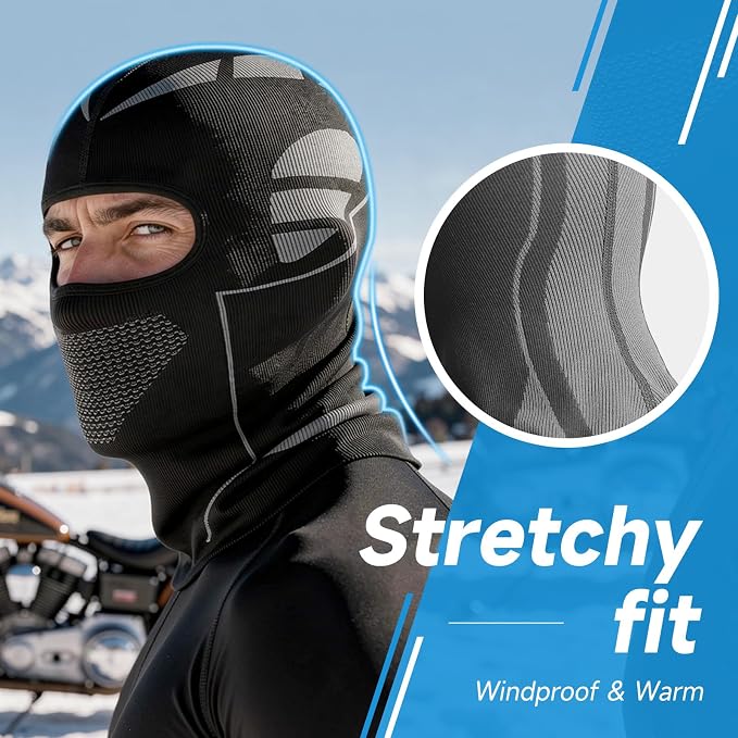Balaclava Mech-Style para esquí y moto, unisex miniatura 4