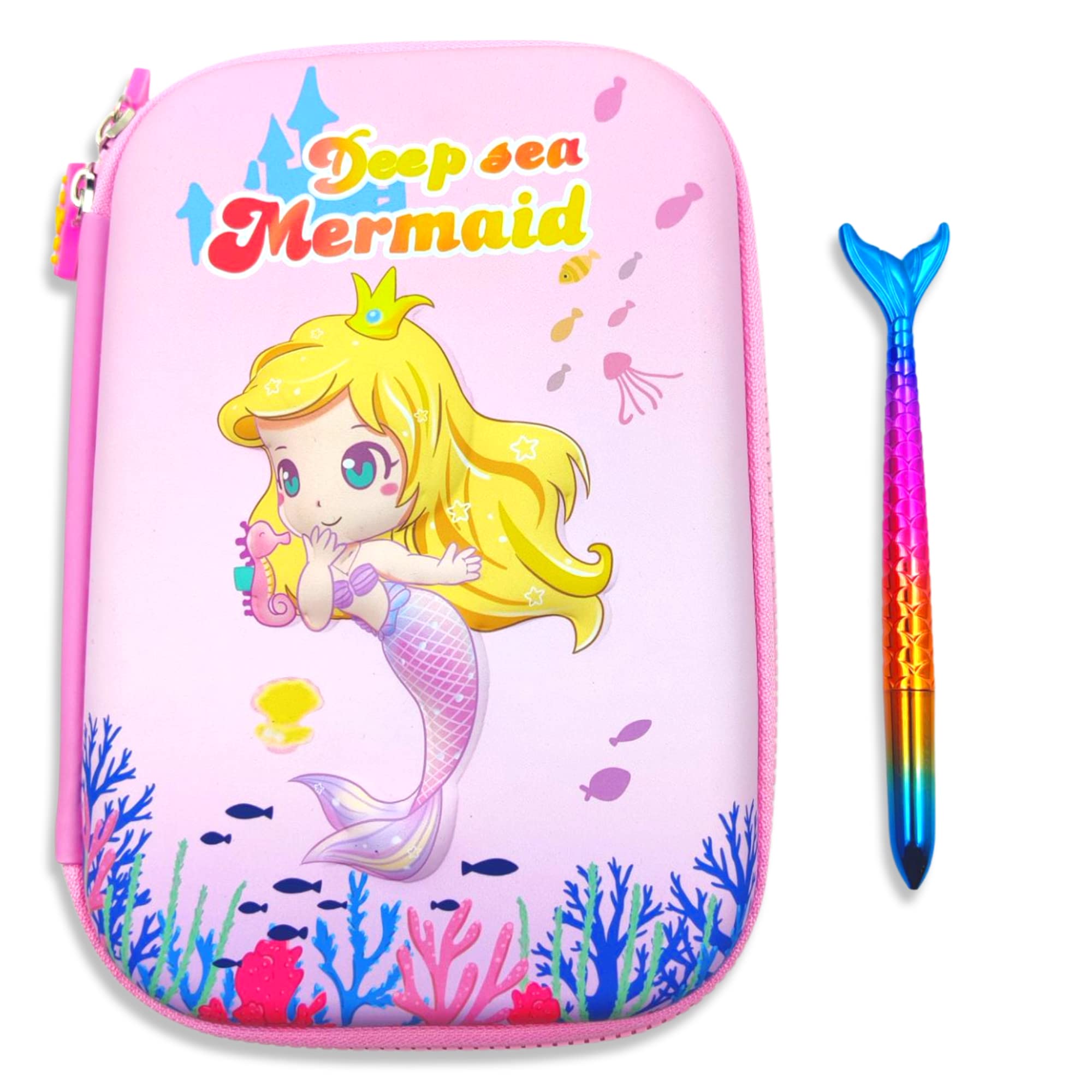 See full amazon price history chart for SAMVARDHAN Unicorn Mermaid Big Pouch for Girls Mermaid Premium Stylish Large Capacity Hardtop Diary Pen Eraser Pencil Case Pouch Organizer for Kids - Mermaid (Pencil Pouch + Chrome Pen) SAMVARDHAN Unicorn Mermaid Big Pouch for Girls Mermaid Premium Stylish Large Capacity Hardtop Diary Pen Eraser Pencil Case Pouch Organizer for Kids - Mermaid (Pencil Pouch + Chrome Pen) (B0BTDT4ZQ7) Amazon Price History, Amazon Price Tracker