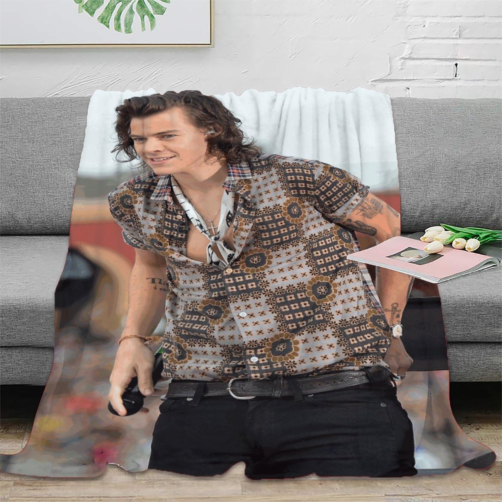 Harry Styles Couverture Super Star Couverture Polaire En Flanelle Super