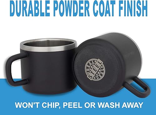 Miniatura 6 de "Little Sipper - Juego de 4 tazas de café expreso aisladas de 3 onzas, doble pared prémium