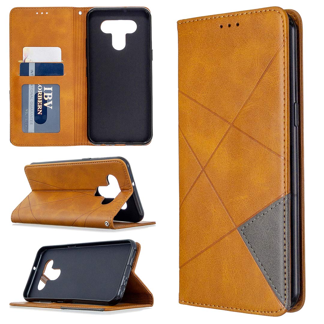 Cover per LG K51,LG K51 Flip Custodia Pelle,PU+TPU Silicone Morbida Antiurto Completa Protezione,Custodie Cellulari Portafoglio Folio con Funzione Supporto e Chiusura Magnetica-1