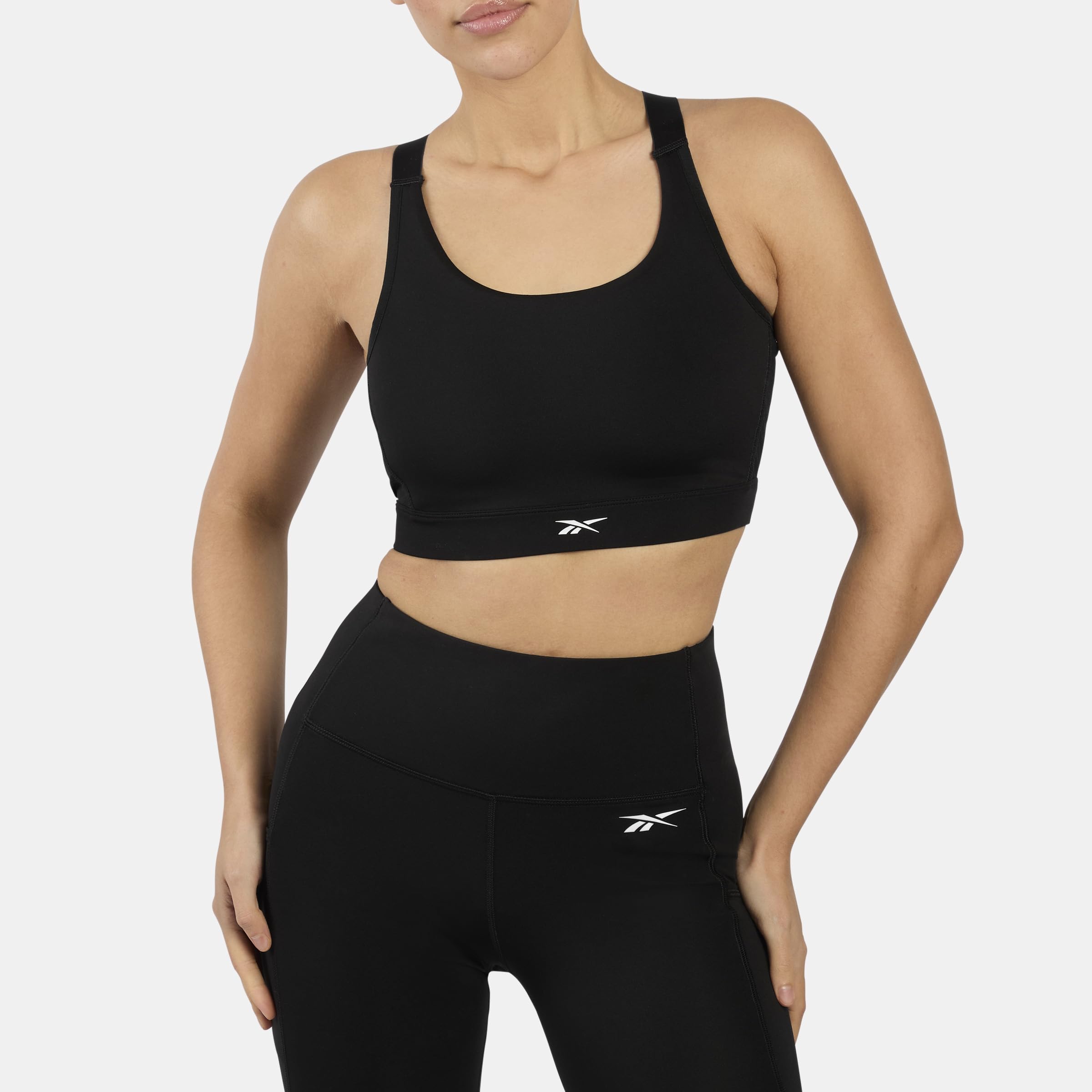Reebok Women's Lux High Impact Bra Bustier Black