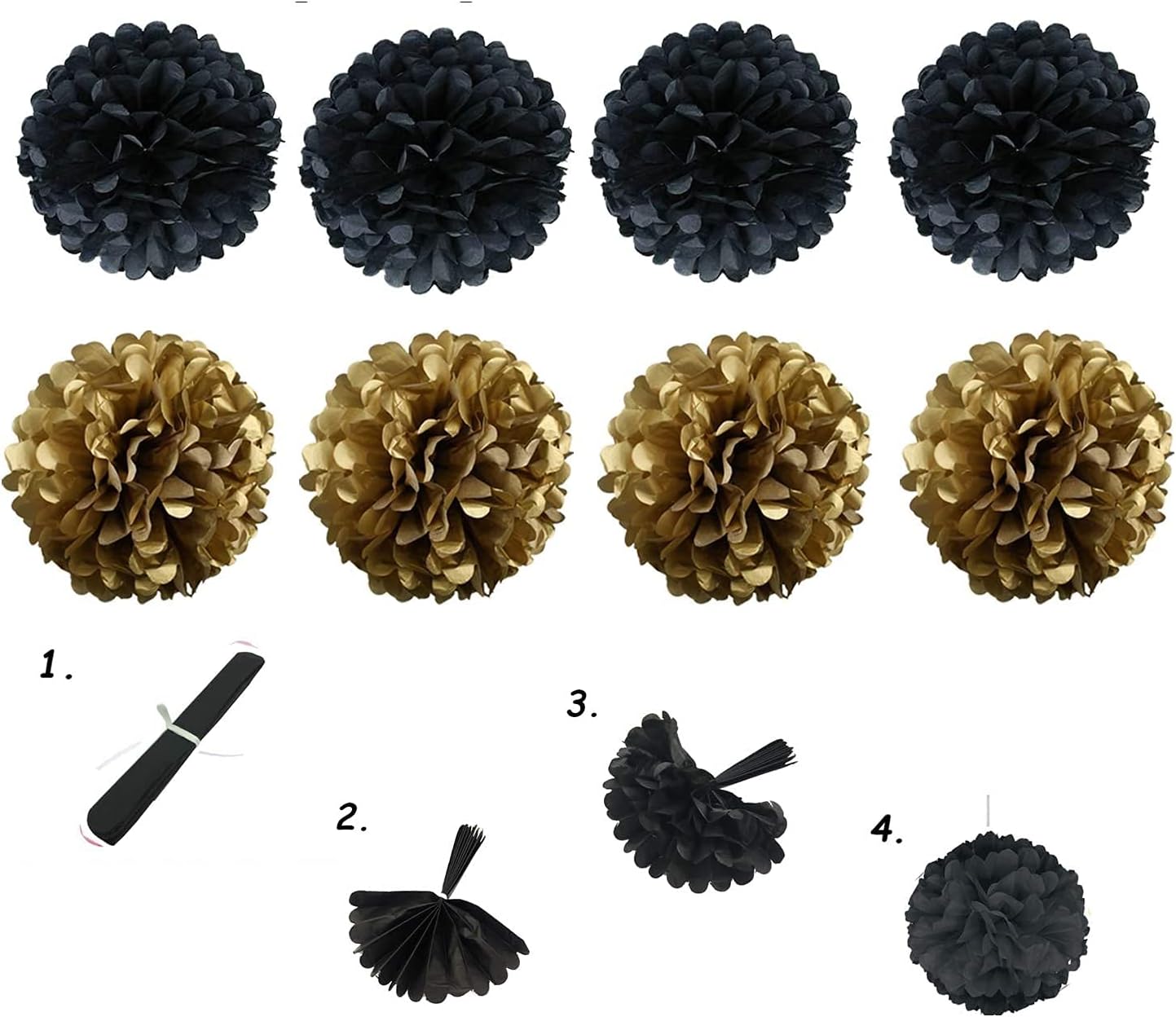 飾り付けセット 点 ガーランド ハニカムボール ハロウィン飾り付け パーティー ペーパーファン ペーパーフラワー ポンポンフラワー 紙扇子 結婚式のデコレーション 花紙キット 誕生日 飾り付け 品質が完璧 ペーパーファン